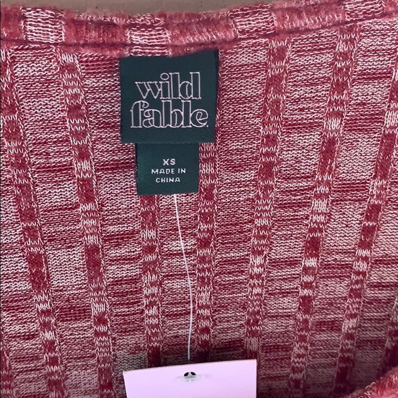 Wild Fable Berry Maroon Long Sleeve Top XS - Picture 3 of 9